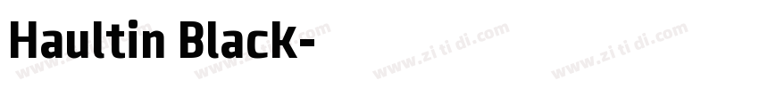 Haultin Black字体转换